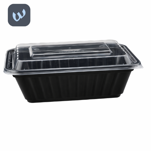 علب طعام بلاستيك مستطيل للمايكروويف - خيارات متعدد...