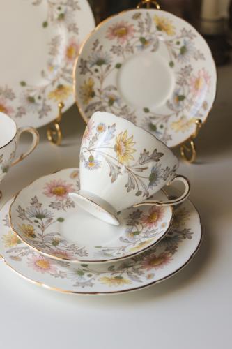 طقم بورسلان إنجليزي فاخر من صناعة E. Brain, Foley...