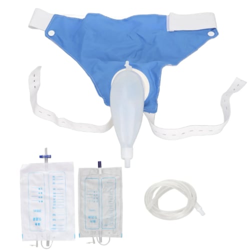 كيس يمكن ارتداؤه للرجال ، جامع تبول من السيليكون ،...