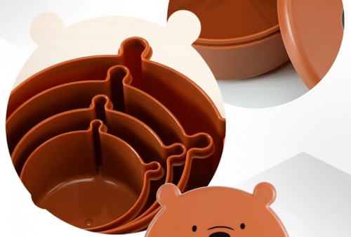 مجموعة صناديق لحفظ الطعام من الدببة الثلاثة (شهاب)