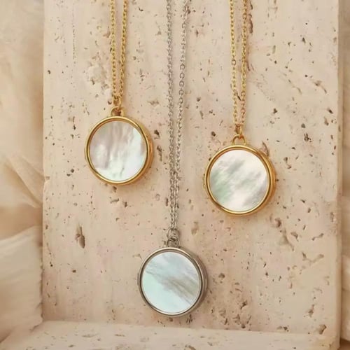 قلادة دائرية - مقاومة للصدأ