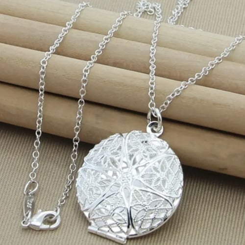 قلادة مطلي فضة عيار 925