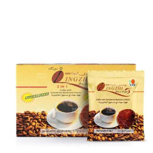 قهوة لينجزي السوداء 2 في 1