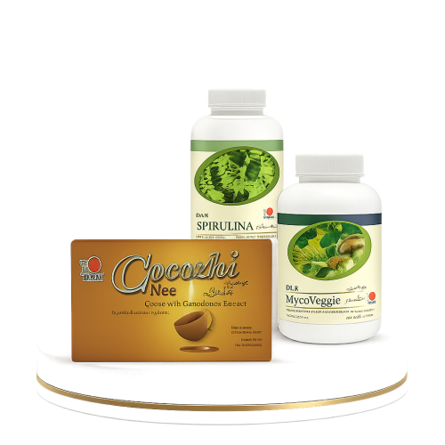 بكج إشراقة الطبيعة من DXN - spirulina مع cocozhi و...