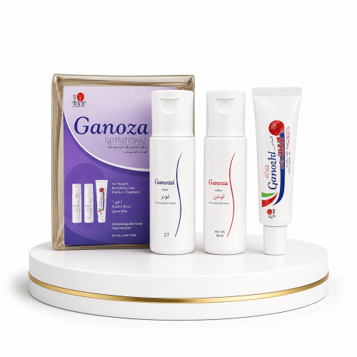 بكج مجموعة السفر من جانوزي (Ganozhi Travel Kit) | شامبو + رغوة جسم + معجون أسنان في حقيبة عملية