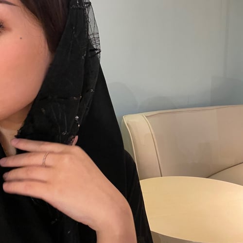 طرحة طرف تل مطرز