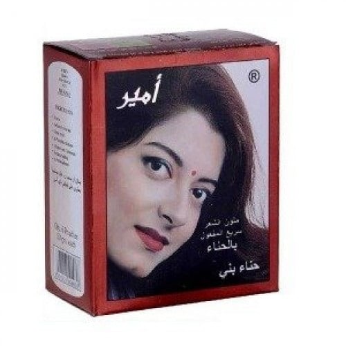 أمير حناء شعر - بني ، عدد 6 اكياس