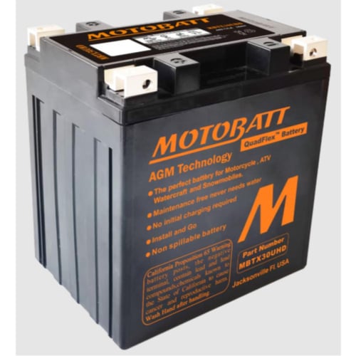 Motobatt بطارية AGM بجهد 12 فولت MBTX30UHD لدراجات...