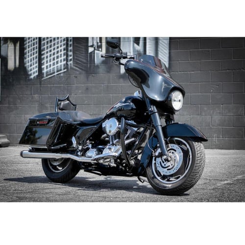 انجن قارد حامي محرك من Factory 47 لون اسود لدراجات...