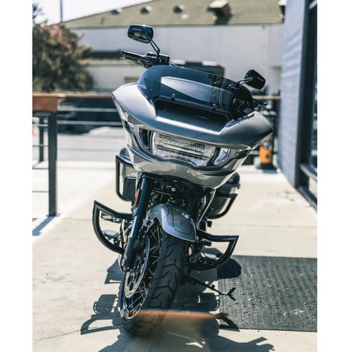 انجن قارد حامي محرك من Factory 47 لون اسود لدراجات...