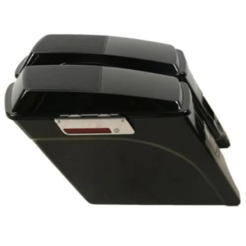 سدل باق اكستندد 5 انش اسود لامع اقفال كروم مع غطاء...