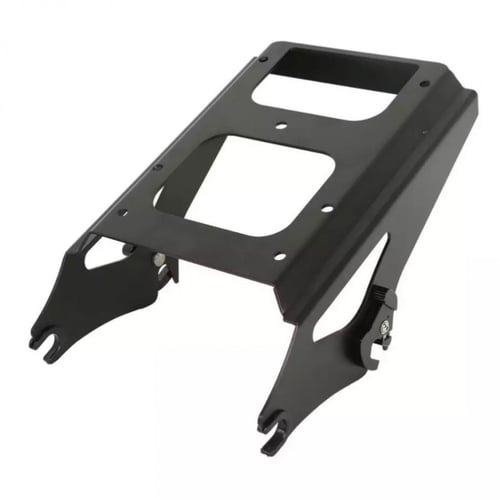 قاعدة تور باك متحرك كروم/اسود لدراجات هارلي تورينق...