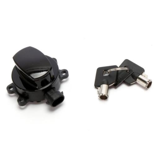 مفاتيح تشغيل كونتاكت لون أسود من MID-USA لدراجات ه...