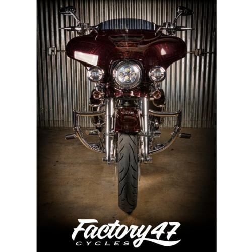 انجن قارد حامي محرك من Factory 47 لون كروم لدراجات...