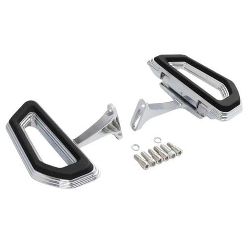 طقم مسند الاقدام لون BLACK-CHROME لدراجات هارلي تو...