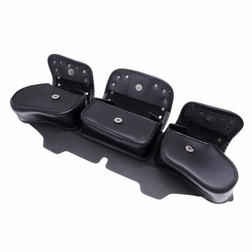 حقيبة للزجاج الامامي بثلاثة جيوب لدراجات هارلي أسو...