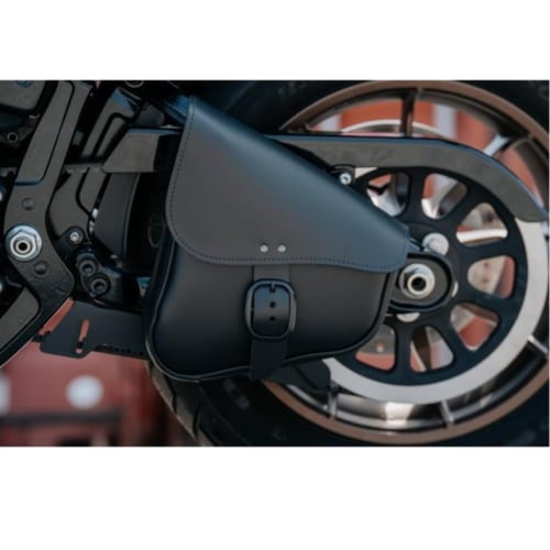 شنطة جانبية من WILLIE & MAX لون أسود مطفى لدراجات...