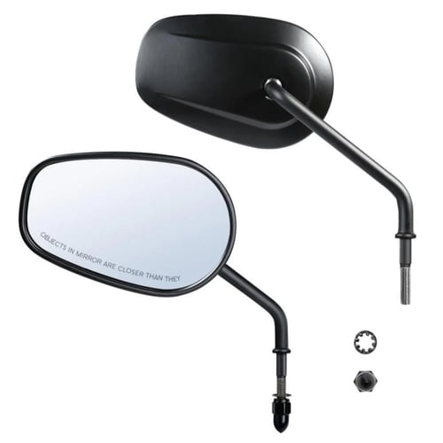 مرايا جانبية للرؤية الخلفية لون BLACK-CHROME لدراج...