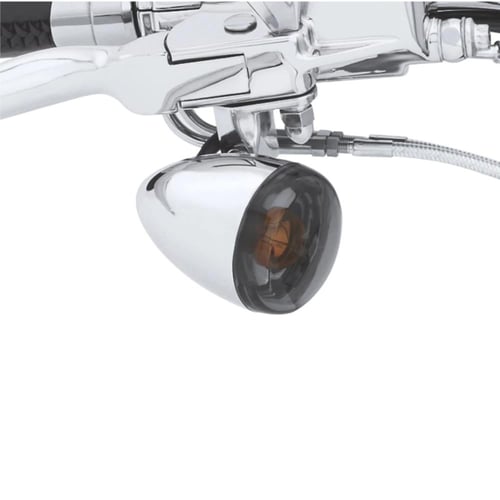 غطاء اشارات جانبية لدراجات هارلي احمر/سموك