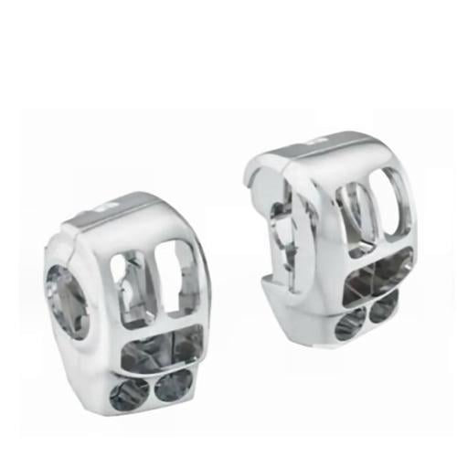 طقم غطاء سويتش كروم من MID USA لدراجات هارلي تورين...