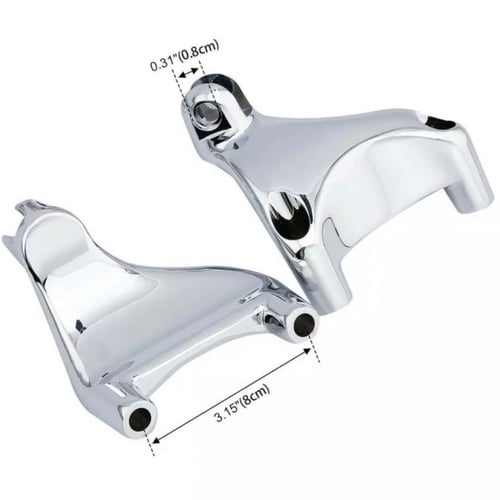 قاعدة ترييحات الأـقدام للراكب أسود-كروم لدراجات ها...