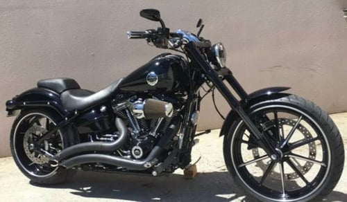 مرايا جانبية لدراجات هارلي كروم / اسود