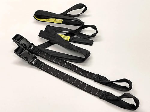 حزام ربط اسود مع عاكس مطاطي من Rok Straps ROK00358...
