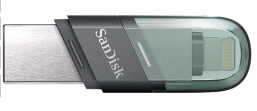 ذاكرة فلاش بمنفذ لايتنينج ويو اس بي 128 جيجا (SDIX...