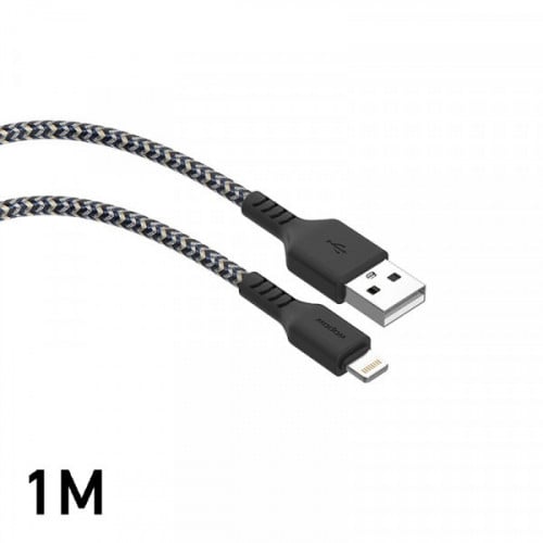 كيبل ايفون قماشي اسود من ووبو - FB01