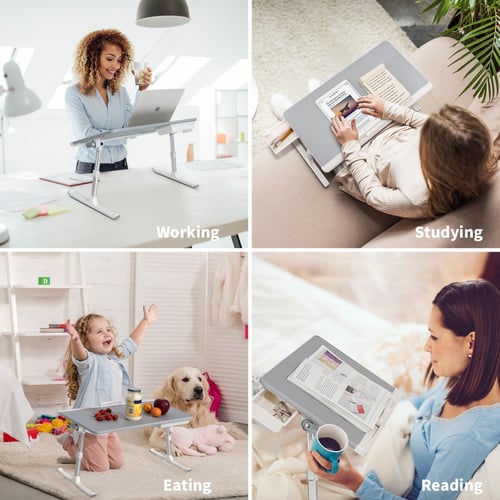 طاولة للابتوب سايجي متعدده الاستخدام - رصاصي