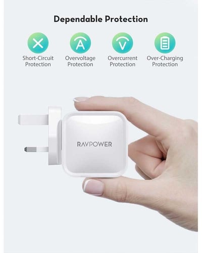 راف باور شاحن جداري بقوة 61 واط بتقنية بي دي - متو...