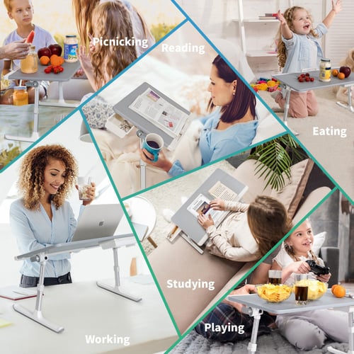 طاولة للابتوب سايجي متعدده الاستخدام - رصاصي