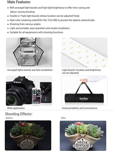 صندوق التصوير مقاس 40*40 ماركة Godox