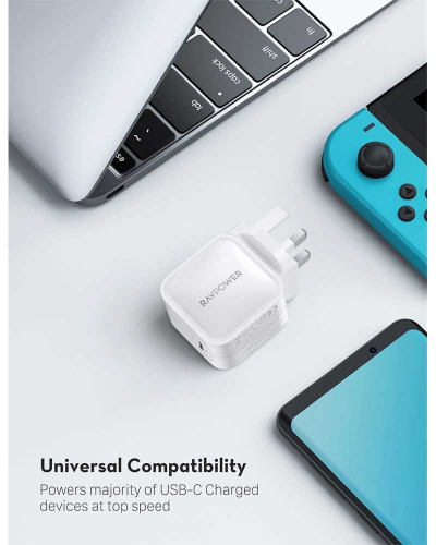 راف باور شاحن جداري بقوة 61 واط بتقنية بي دي - متو...