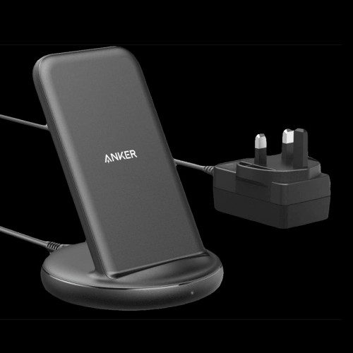 أنكر شاحن لاسلكي حامل باور ويف 2 حامل سنس أسود ذو...