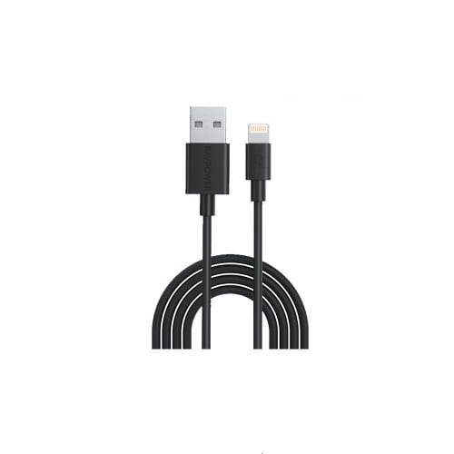 كيبل راف باور يو اس بي الى لايتنينق 1 متر - اسود