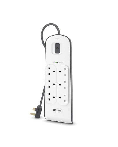 توصيلة بيلكن 6 منافذ طاقه بمنفذين USB