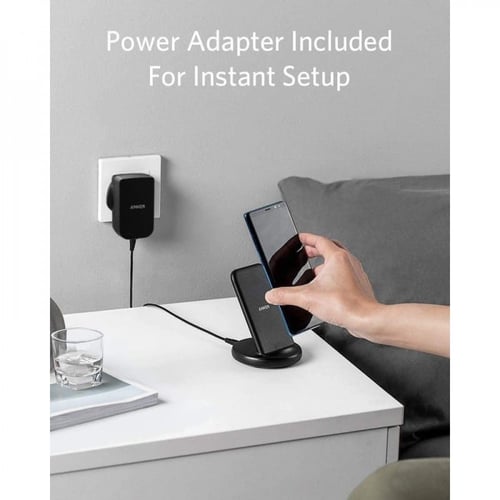 أنكر شاحن لاسلكي حامل باور ويف 2 حامل سنس أسود ذو...