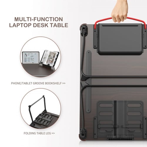 طاوله للابتوب سايجي متعدده الاستخدام - خشبي اسود