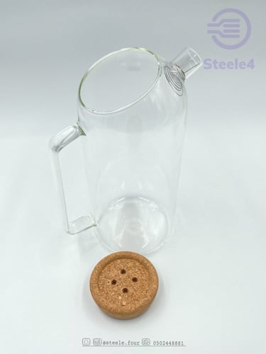 إبريق زجاجي ضد الكسر مقاوم للحرارة