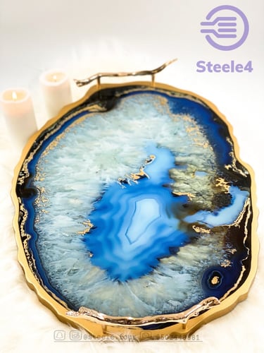 صينية ديكور فاخره مصممه بشكل متدرج من الوان متناغم...