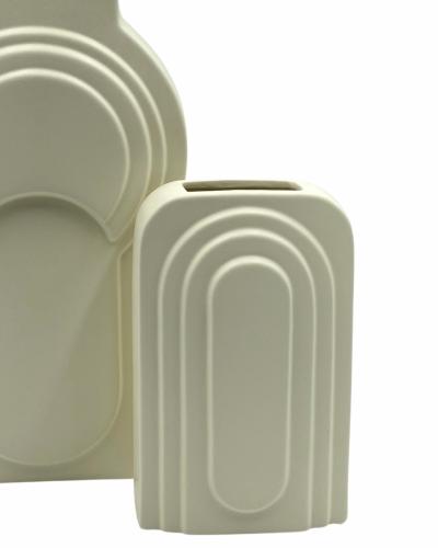 فازه سيراميك ابيض صغير