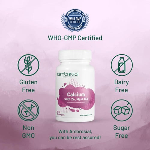 Ambrosial Calcium with Zinc, Magnesium & D3