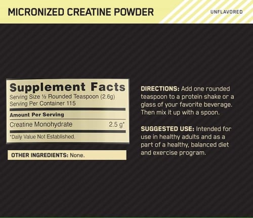 أوبتيموم نيوتريشن مسحوق كرياتين ميكرونيزيد 300 جرا...