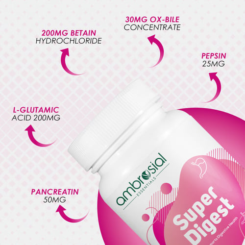 Ambrosial Super Digest Digestive Enzyme Supplement...