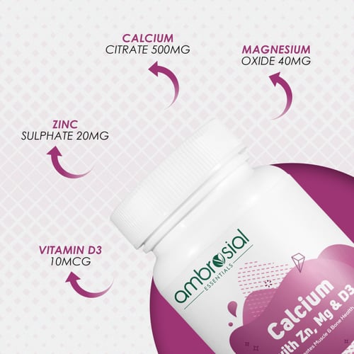Ambrosial Calcium with Zinc, Magnesium & D3