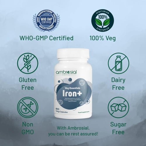 Ambrosial Iron+ 25mg