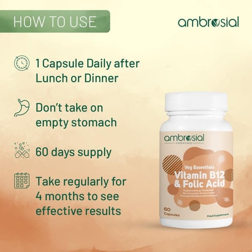 Ambrosial Vitamin B12 & Folic Acid