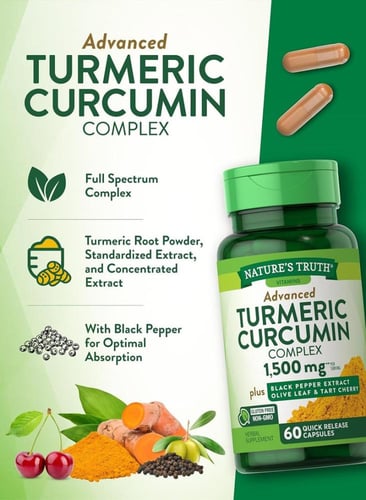 Turmeric Curcumin Advanced Complex 60 Capsules