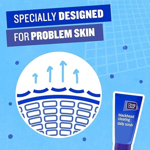 كلين آند كلير منظف يومي لفرك البشرة إزالة الرؤوس ا...